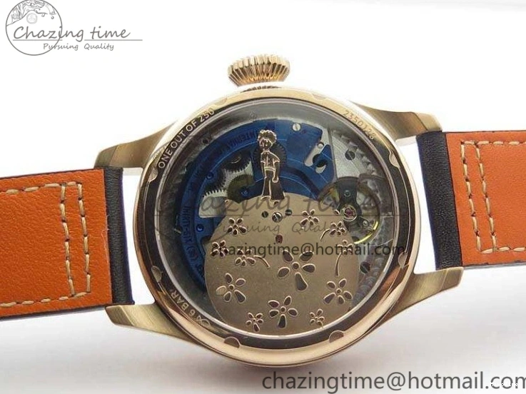 MIROTIME 1227 Big Pilot Real PR IW502701 RG YLF 1:1 Best Edition Blue Dial On Calfskin Strap A Classic 7225